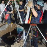 نجات بانوی ۷۰ ساله از عمق ۱۸ متری یک چاه